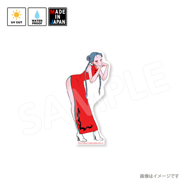 taiyakioo1　ステッカー　たいやきうまうま