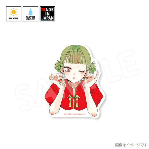 taiyakioo6　ステッカー　たいやきうまうま