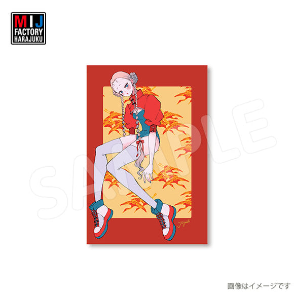 taiyaki503poR　ポストカード　たいやきうまうま