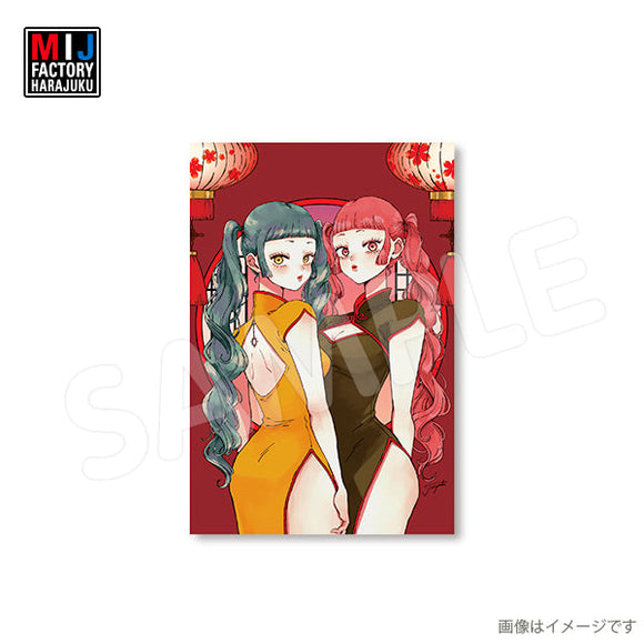 taiyaki508poR　ポストカード　たいやきうまうま