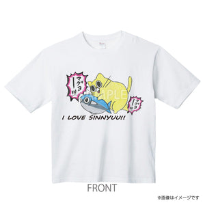 mimi570tw　Tシャツ　うさぎのみみちゃん　ネコチャン